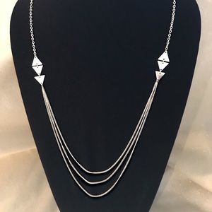 Silver Costume Jewelry Strand Necklace